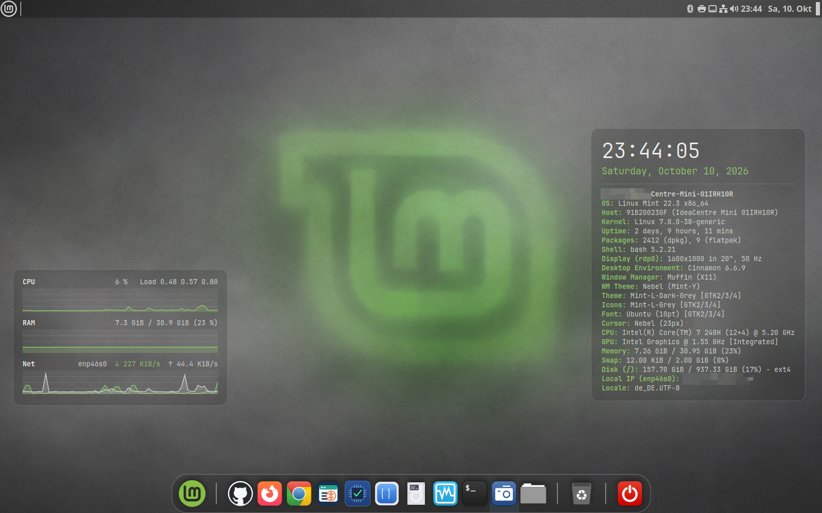Nebel - Cinnamon Thema – Screenshot 1