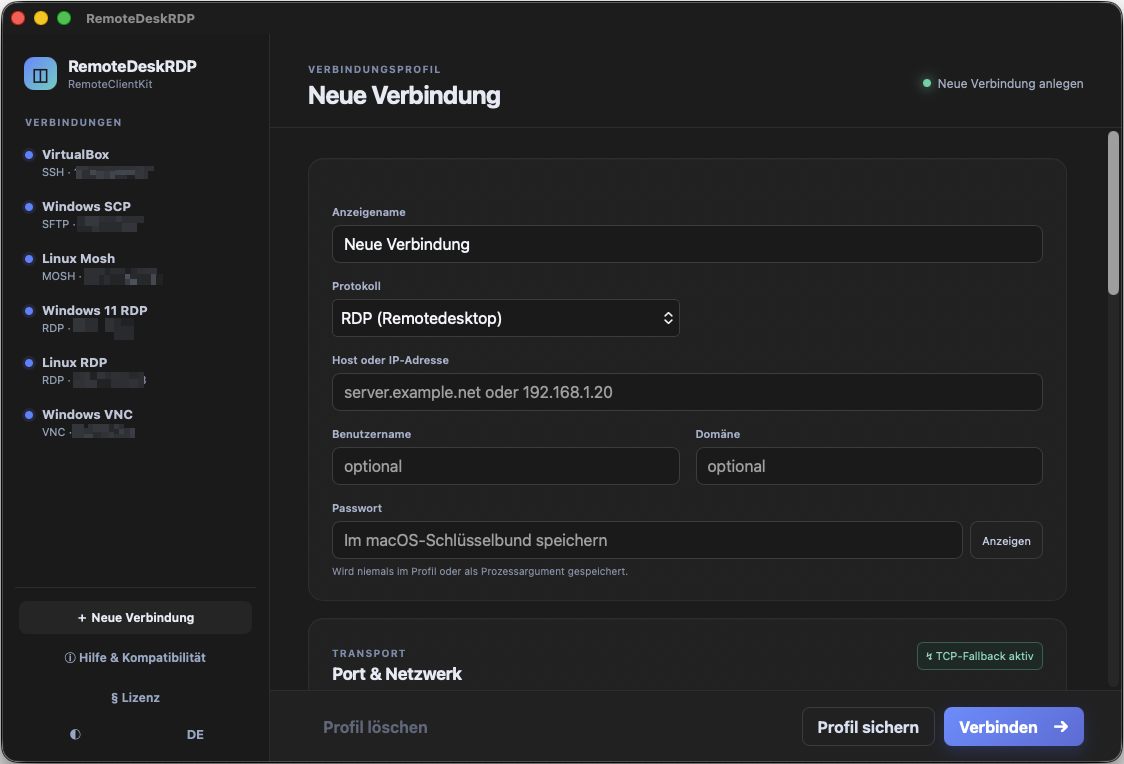 RemoteDeskRDP – Screenshot 1